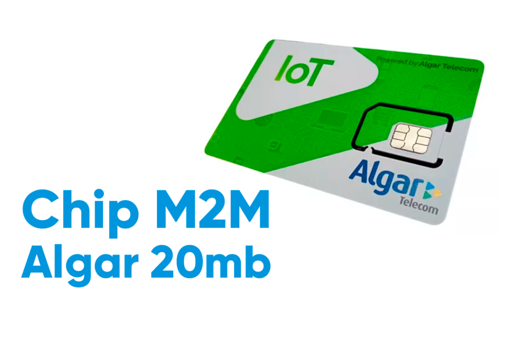 O Chip Algar 20mb da IOT Conect é indicado para rastreamento veicular, telemetria, mart cities, centrais de alarmes e muito mais.