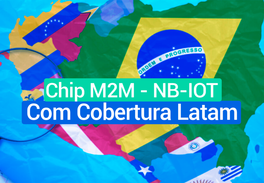 Chip M2M E Cobertura Na América Latina - IOT Conect Chip M2M com Cobertura na América Latina permite que seu GPS e suas aplicações IOT funcione em 100% do território Latam.