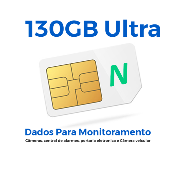 Chip de dados Remotos 130GB Ultra - Central de Alarmes