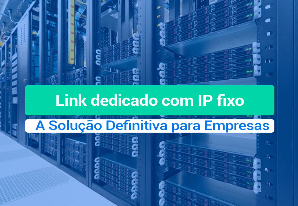Link Dedicado Com IP Fixo - Entenda O Que é E Como Funciona O Link Dedicado Com IP Fixo é uma conexão exclusiva de internet entre sua empresa e o provedor, ou seja, sua empresa não divida banda.