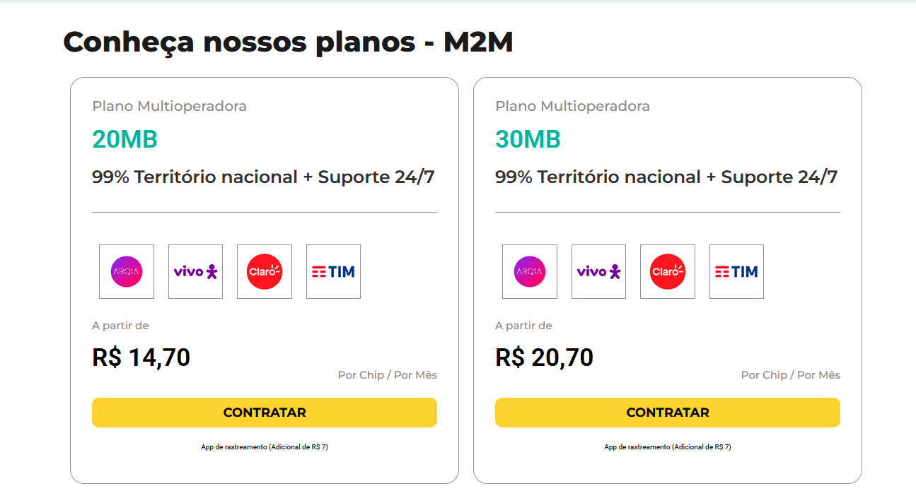 Um dos diferenciais de contratar o chip Arqia pela IOT Conect, em vez de outros canais, é o acesso à plataforma NextSimPro para gestão centralizada de toda a frota de chips utilizados nos rastreadores veiculares.