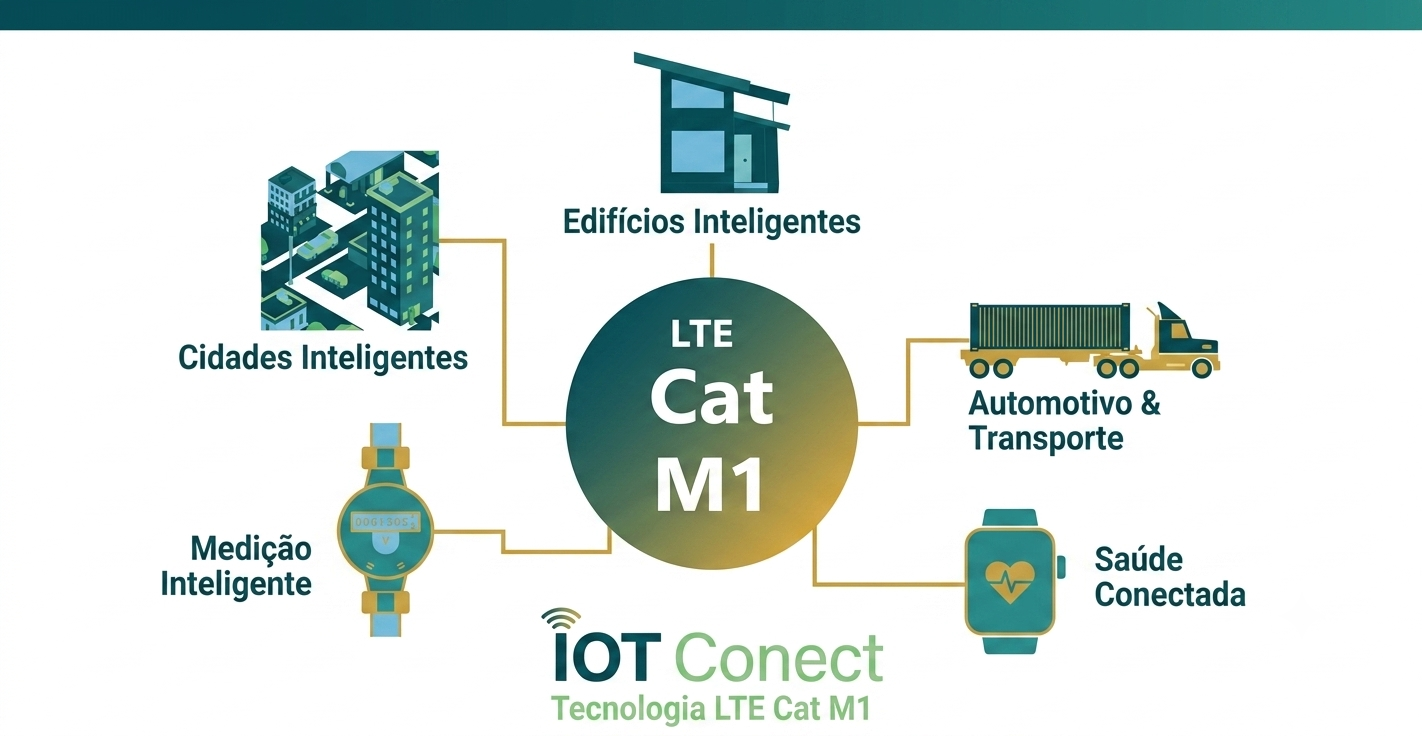 Por outro lado, a rede Cat-M1, também conhecida como LTE-M, preenche a lacuna deixada quando a operação exige maior largura de banda e transmissão de dados em movimento. Ao contrário do NB-IoT, o Cat-M1 oferece suporte completo à mobilidade contínua e possui menor latência, o que significa que o sinal não cai quando o dispositivo muda de torre de transmissão.